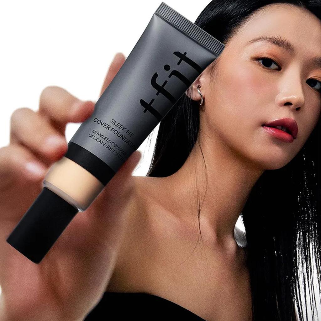 TFIT SCHLANKE PASSFORM ABDECKENDE FOUNDATION 30g N01/N02/N4.5/N05/N11, Glatte Matte Textur, Langanhaltendes Basis-Make-up, Koreanische Kosmetik, Koreanisches Make-up