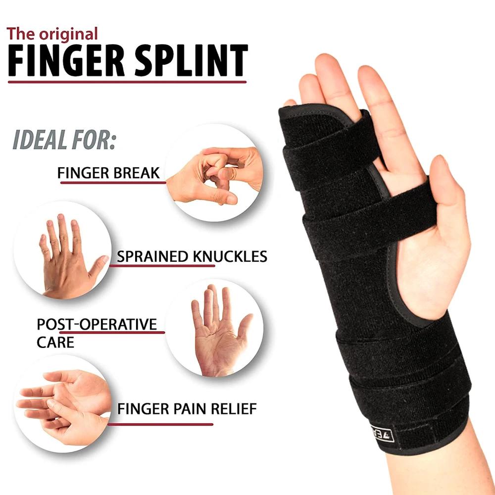 Pinky Finger Splint Brace For Broken Fingers Boxer Fracture Left Or Right Hand Support Metacarpal Ulnar Gutter