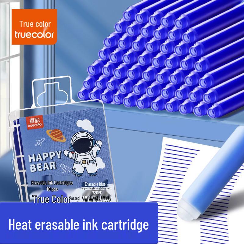Termosenzitivní vymazatelná inkoustová cartridge do plnicího pera pro studenty - Snadno vymazatelná, Vyměnitelná