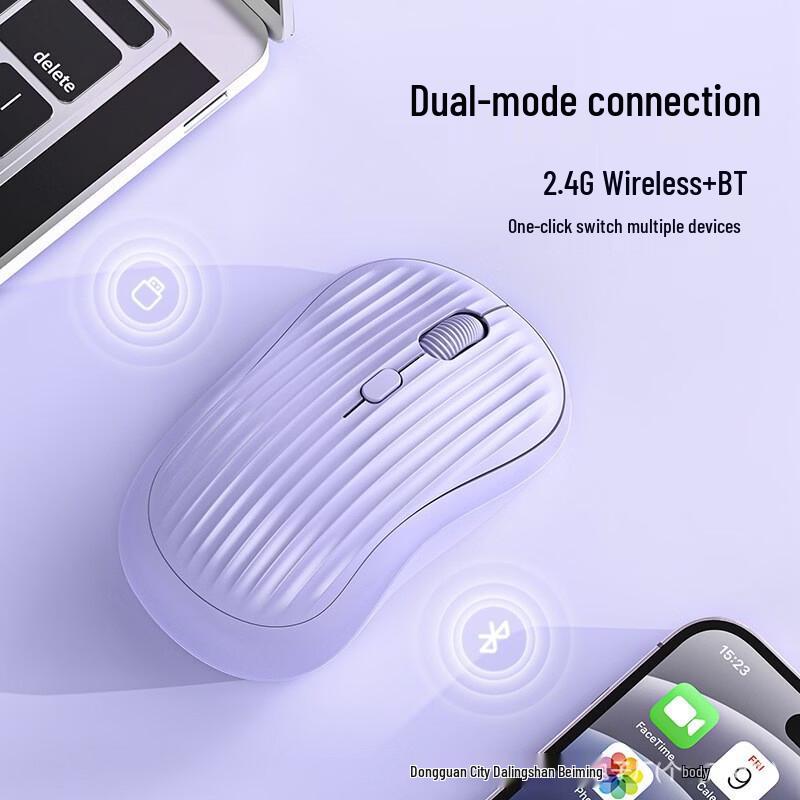 OLOEY Dual Mode Wireless Vertical RGB Mouse