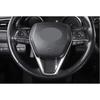 Carbon Fiber Steering Wheel Decor Frame Trim 3PCS For Toyota Camry 2018-