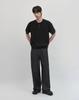 WORK ON BODY OFF Easyon Semi-Overfit Henley Neck / Round Short Sleeve Knit (6 Colors) (Type C)