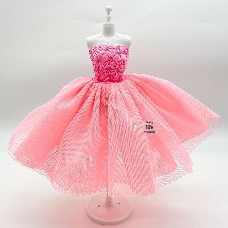 Multicolored Mini Mesh Skirt for 29cm Dolls - Babi Wedding Dress, Short Dress-Up Skirt for Toy Girls