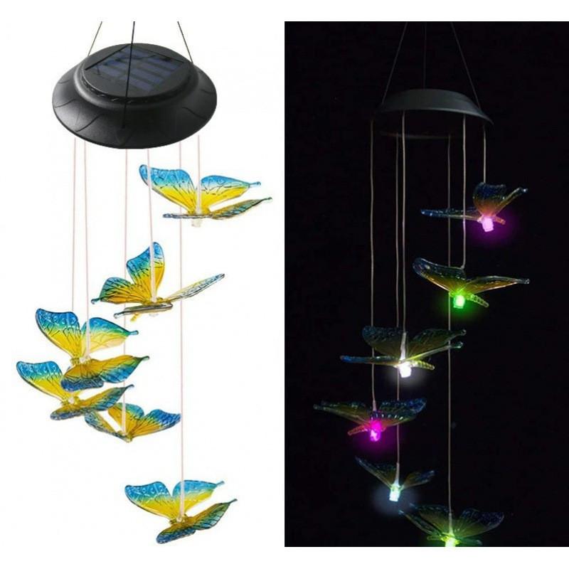 Solar Wind Chime Led Landscape Light With Waterproof Design For Patio And Garden