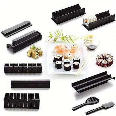 10Pcs Sushi Mold DIY Sushi Utensils Kitchen Gadgets Rice And Vegetable Roll Seaweed Sushi Roll Tools Korean Seaweed Roll Gadgets