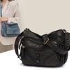 Trendy Vintage Women's Soft Skin Handbag Female Small Subaxillary Bags Casual Retro Mini Shoulder Bag