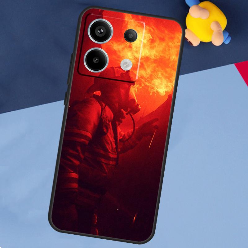 Firefighter Heroes Phone Case For Xiaomi Redmi Note 13 11 9 10 12 Pro Plus 9S 10S 11S 12S 9C 10C 12C 13C Cover