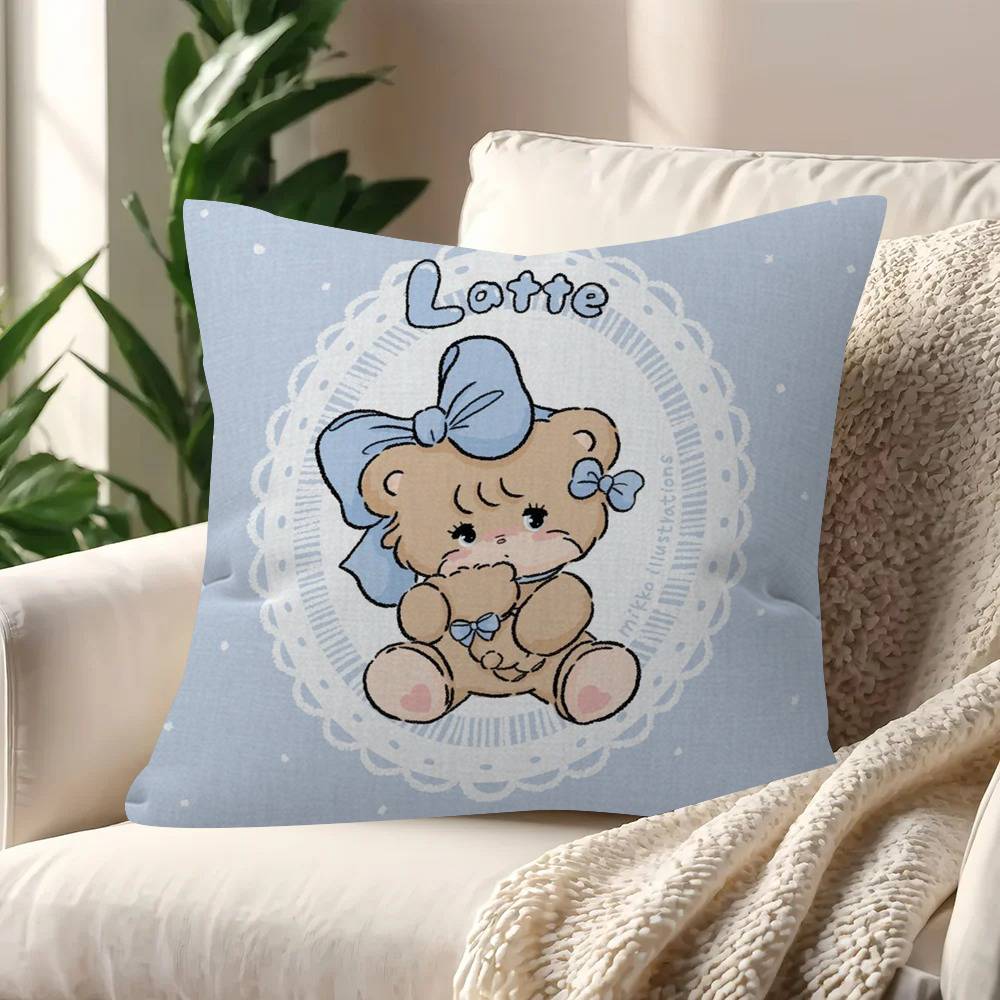Cute M-Mikko Anime I-Illustrations Personalized Picture Text Home Decorative Pillows Household Gifts 45X45Cm