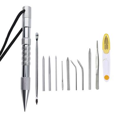 6/12 Pcs Umbrella Rope Knitting Needle Set  Nail Paracord Needle Spike with Lacing Needles Fids