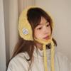 Thicken Knitted Ear Covers Solid Color Warm Earlaps Trendy Wool Strappy Earmuffs  Autumn