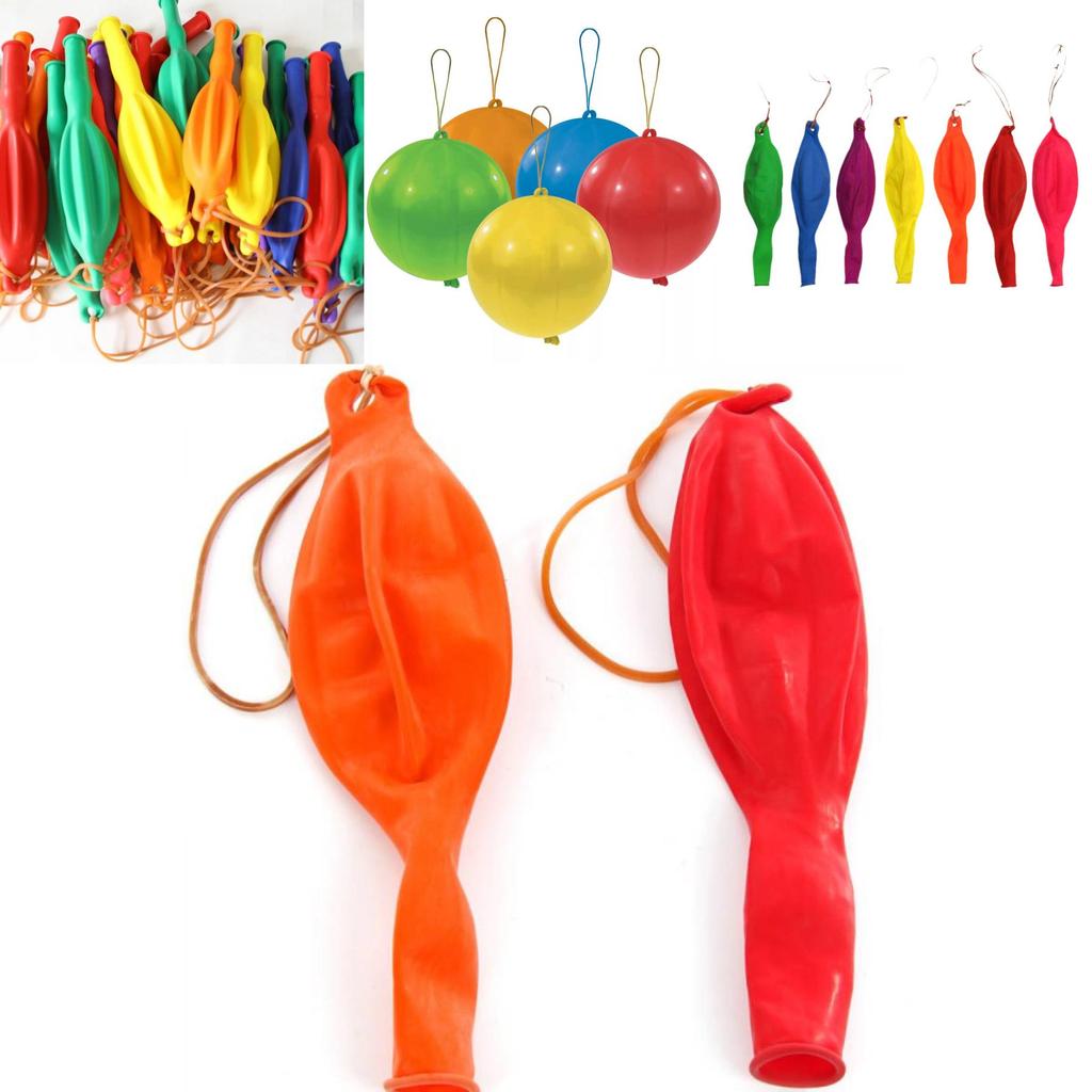 Latex Bubble Ball Set For Kids With Elastic Ribbons And Multicolor Design For Playground And Party Fun
