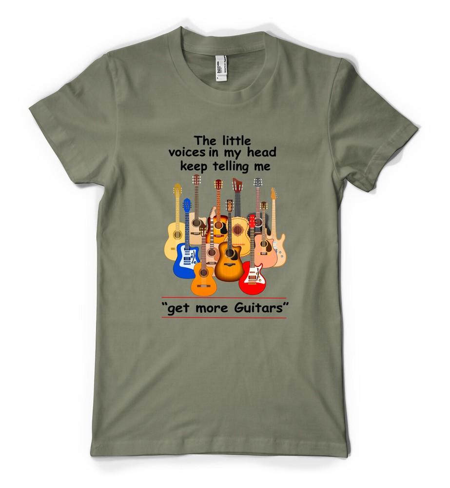 

The Voices Keep Telling Me Get More Guitars Personalised Unisex Adult T Shirt 4XL