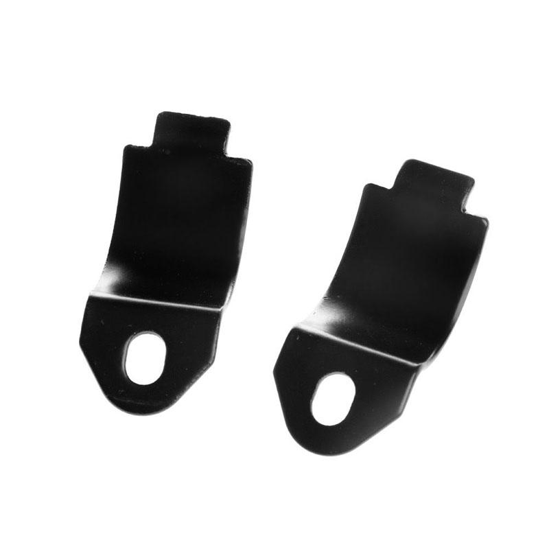 1 Pair Black Fork Ear Clamp Motorcycle Turn Signal Light Mount Bracket Holder