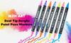 Dual-Tip Stackable Acrylic Markers - Quick-Drying Christmas Greeting Card Pens