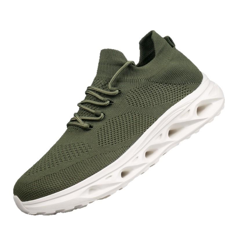 Comfortable and breathable mesh shoes, light cushioning low-top soft-soled sports shoes, outdoor casual trendy shoes