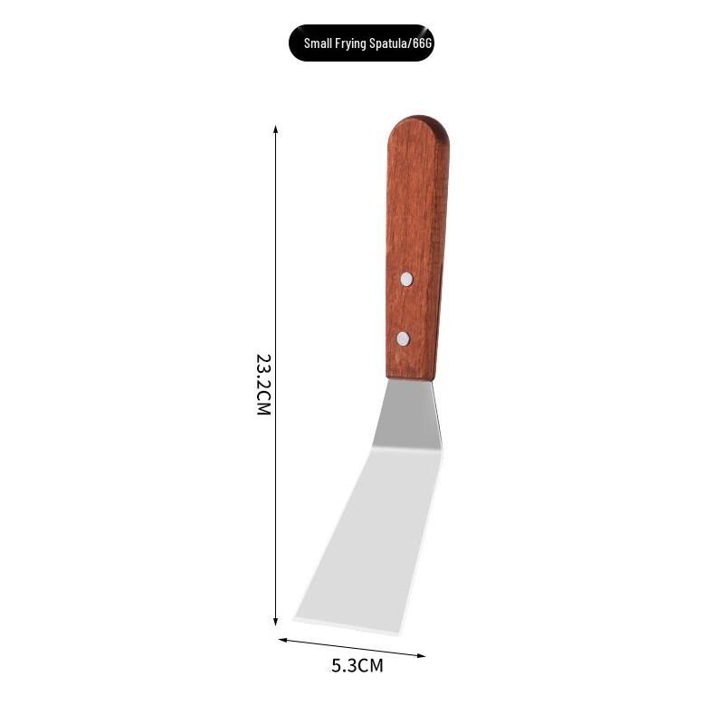Heavy-Duty Stainless Steel Griddle Spatula Set with Wutuo Handle