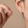 Tulip & Rose Flower Ear Hooks: Women's Japanese-Korean Forest Style Luxury Earrings