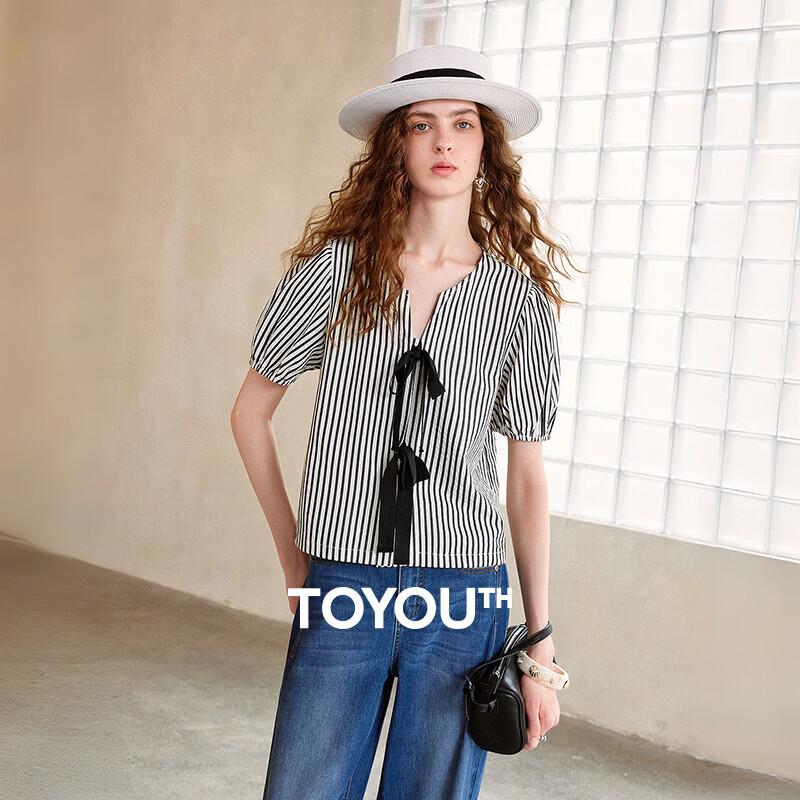 Chuyu Women s Airy Bubble Sleeve Blouse S