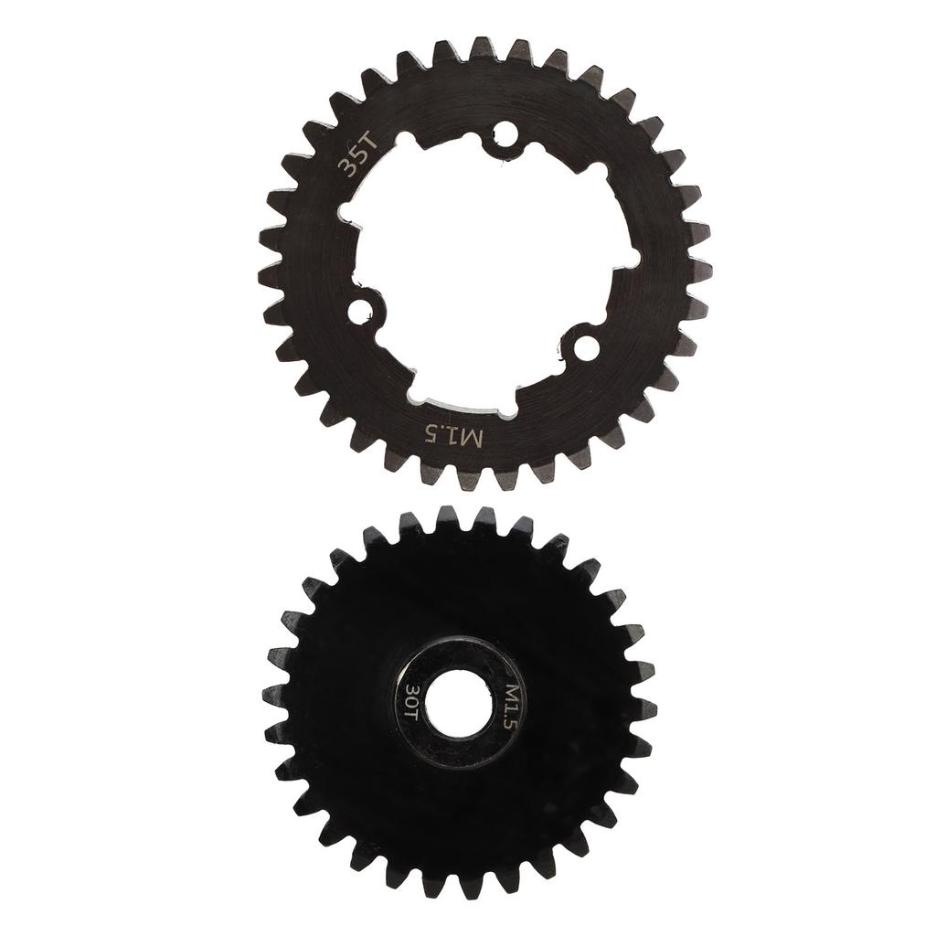 RC 35T Spur Gear Steel Wear Resistant Fine Workmanship M1.5 RC Spur Gear Pinion Set for TRAXXAS 15