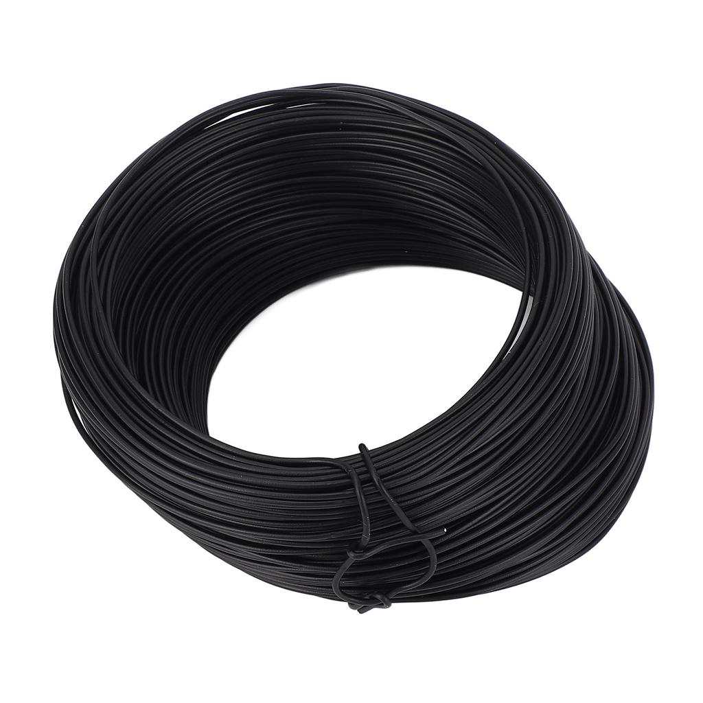 0.75mm 50m Tie Wire Roll Galvanized Iron PVC Coated Wire for Binding Reinforcing Bar and Fiber Optic Cables Black