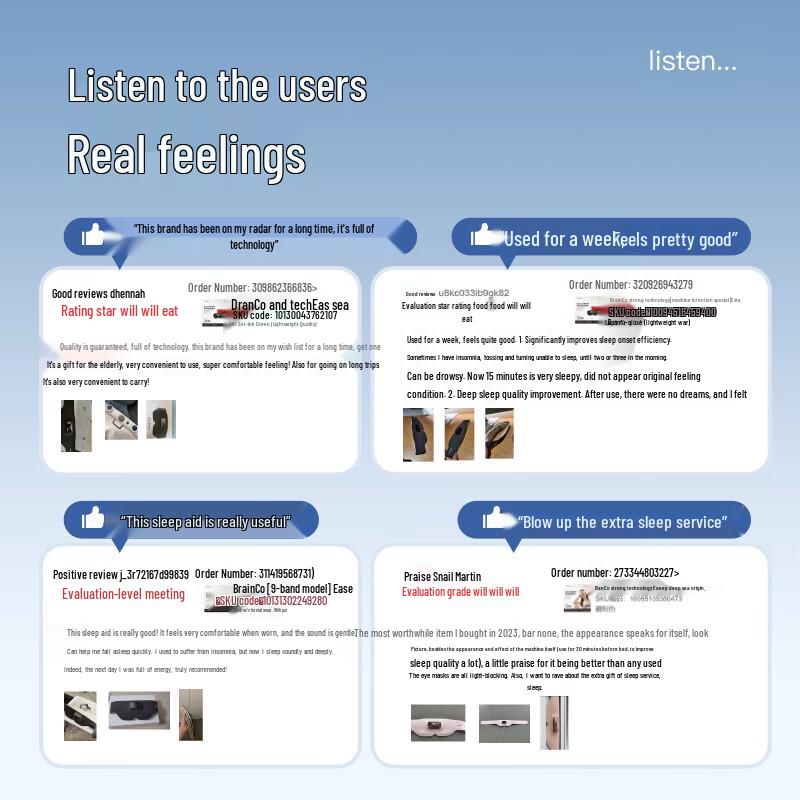 BrainCo Easleep Smart Sleep Aid Eye Mask