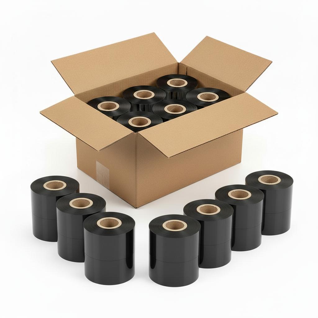 LTLL Custom 40mm High Quality Thermal Transfer Resin Ribbon 40x300m for Flat Head Label Printers Compatible OKI Zebra