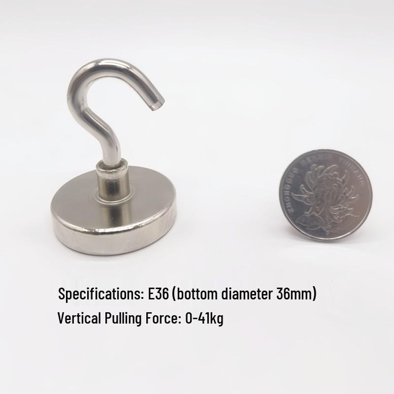 Punch-Free Neodymium Magnetic Hook for Walls & Doors