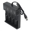 Smart USB Charger for 21700 14500 18500 26650 Lithium Batteries with 124 Slots
