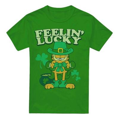 Garfield Mens Feelin Lucky T-Shirt