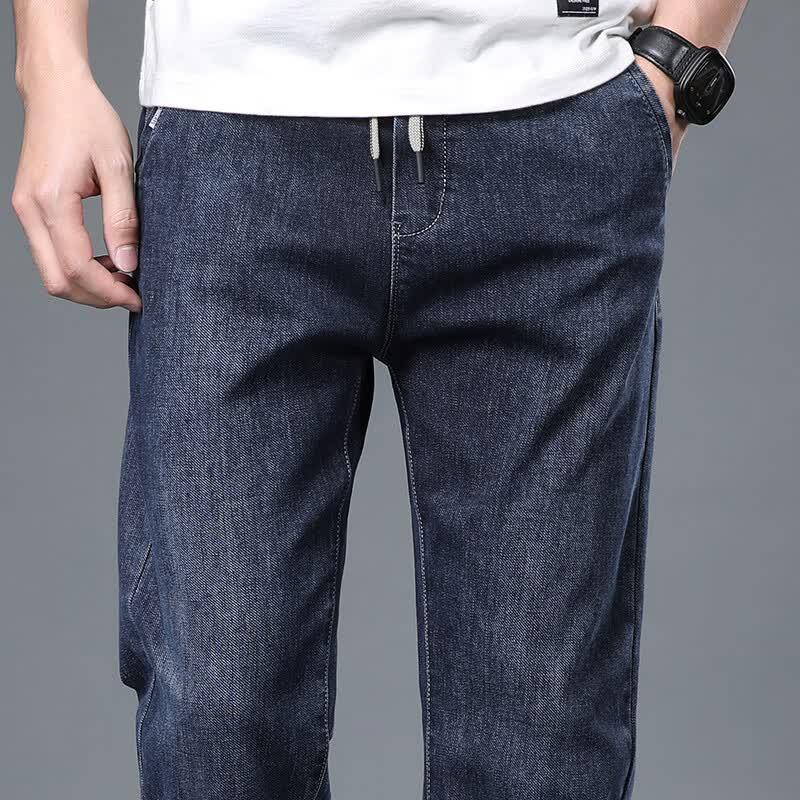 Hengyuanxiang Men's Loose Straight Jeans