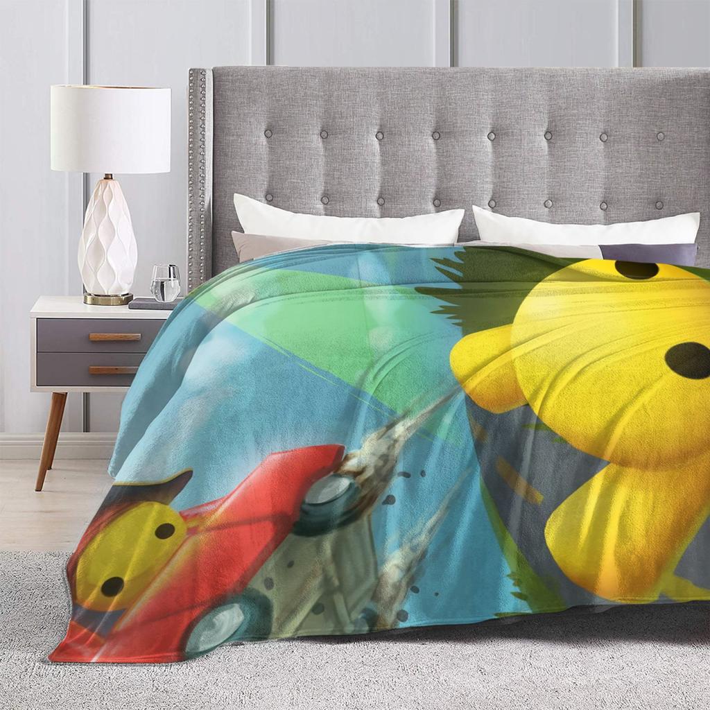 Wobbly Life Sandbox Game Blanket Quality Soft Warm  Throw Blanket Winter Camping Outdoor Fluffy Bedspread