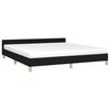 vidaXL Bettgestell ohne Matratze Schwarz 180x200 cm Stoff