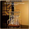 Crystal Shot Glasses Set With Gold Rim Or Foil Finish 1-100ml Mini Liquor Cups Whiskey Sake Baijiu 6/10 Piece