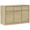 VidaXL Buffet, Cabinet with Doors, Storage Furniture, Living Room Organizer, Modern, Oak Wood 377601