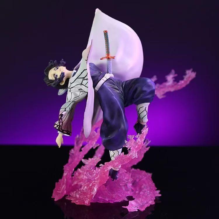 20CM demon slayer ANIPLEX Shinobu Kocho Tanjiro Geisha Collectible Dance Fan Vehicle-mounted Perfect Gift Favorite PVC figures