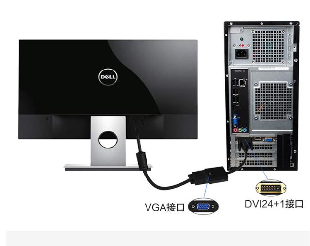 DVI To VGA Converter Dvi24+1 To VGA With Chip Connection Cable