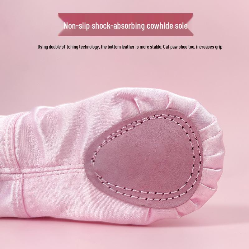 Velvet-Lined Winter Ballet Cat Paw Shoes for Kids - Cozy Dance Footwear