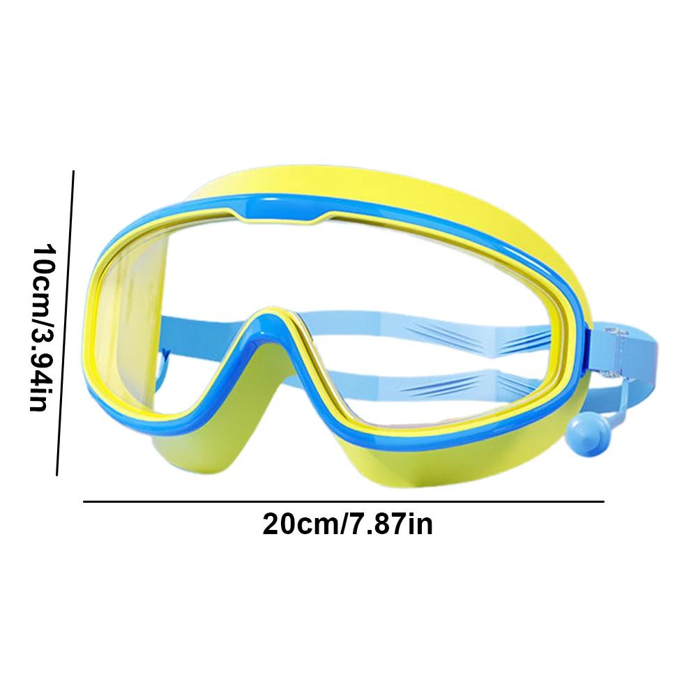Gafas de Natación Antivaho de Visión Completa Gafas de Natación Antivaho en Ángulo Completo Hombres Mujeres Gafas de Natación Ajustables Gafas de Natación para Buceo