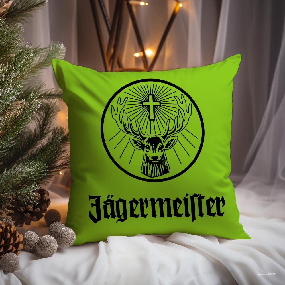 Mode J-Jagermeister Kissenbezug Premium Komfort Wendbarer Kissenbezug -Zwei-in-Eins-Design für jeden Raum & Autoinnenraum