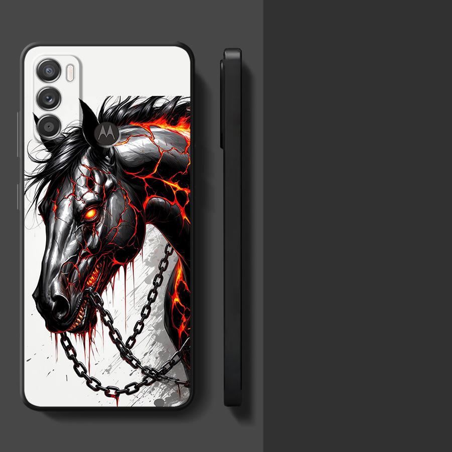 Case for Motorola Moto G51 G73 G52 G50 G71 G32 Edge 20 Pro 30 Lite G53 G30 G60s G22 Edge40 Phone Cover Art Horse