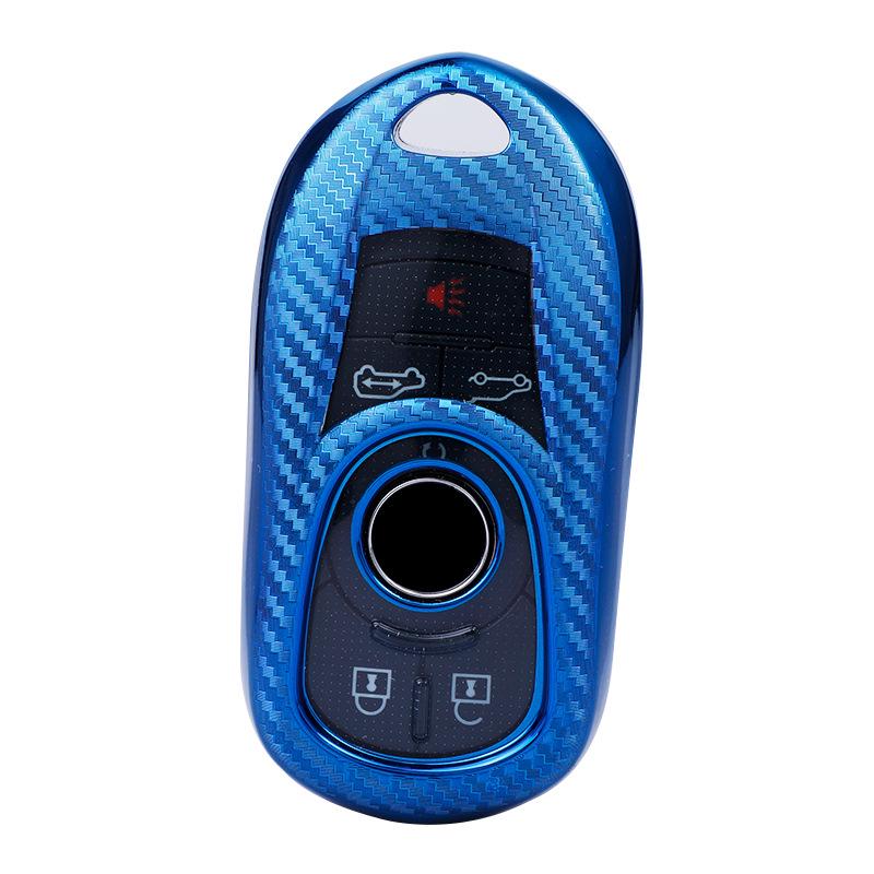 Carbon Fiber Pattern Protective Key Shell for Buick (4/5-Button) - Envision, Regal, Excelle, LaCrosse, GL6.