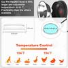 Heated Water Bowl for Outdoor Dogs Cats, 100W Heated Dog Bowls, Adjustable Temperature Heated Pets Water Dish with Removable Stainless Steel Bow for