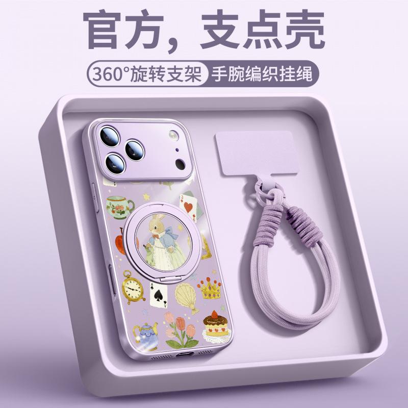Suitable for iPhone17 Mobile Phone Case New Apple 15Pro Protective Case 14Pro Magnetic Suction Bracket 16promax