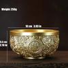Golden Metal Bowl Copper Decorative Bowl Serving Bowl Blessing Bowl Fengshui Ornament Buddhist Altar Accessories Gift