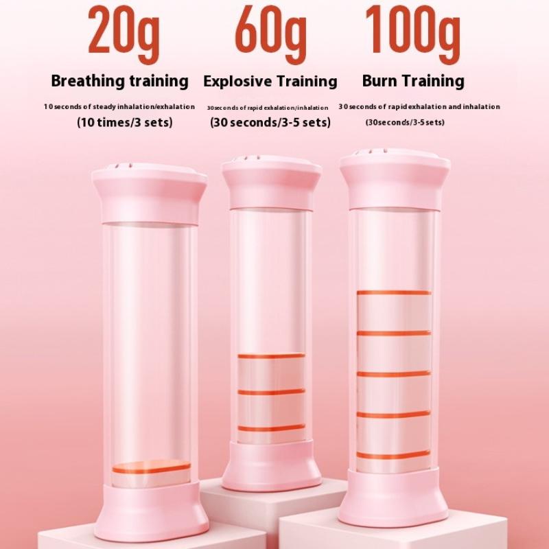 Adjustable Diaphragm Breathing Dumbbell Trainer For Core Strength Facial Toning Lung Capacity Expander