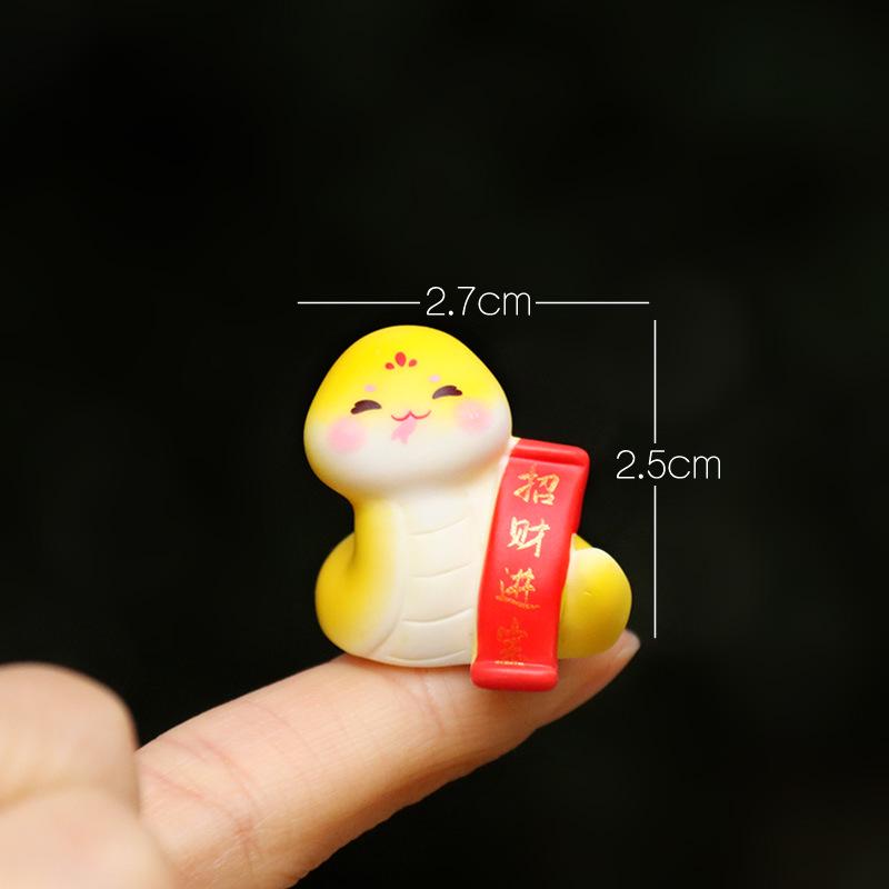Zodiac Little Snake Doll New Year Blind Box Accessories: Mini Landscape Desktop Decorations