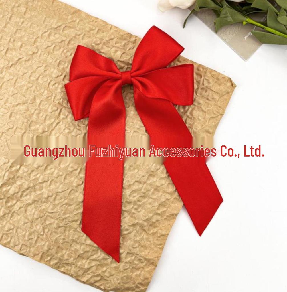 Satin Bow Hair Clip for Women - Elegant Ribbon Hairpin Accessory