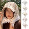 Sweet Lace Headscarf Caps French Pastoral Style Baseball Cap Fashion Sun Hats  Summer