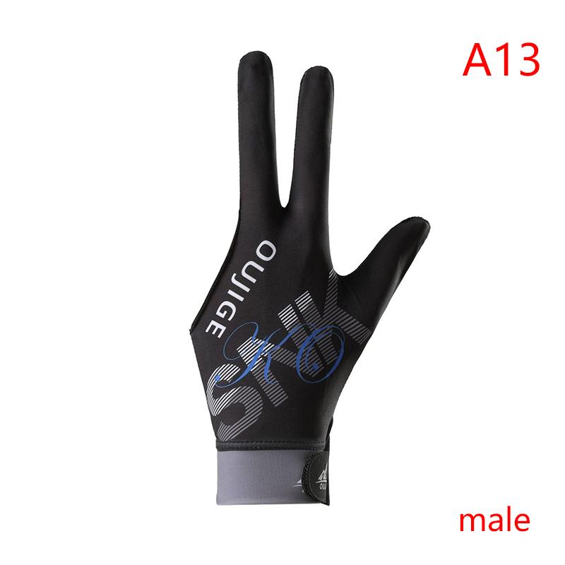 Kulečníková rukavice levá pravá ruka tříprstá kulečníková rukavice odolná proti opotřebení protiskluzové nálepky elasticita kulečníkové tréninkové rukavice