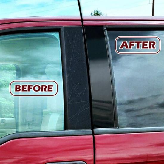 4x Car Door Trim B Pillar Posts Covers For Ford F150 F-150 2004-2014 Gloss Black